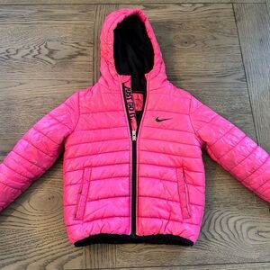Bright pink Nike coat